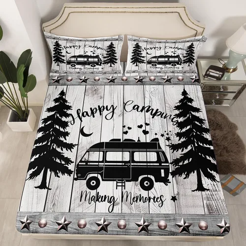 Miniatura 8 de Ropa de cama de 2 piezas, estilo rústico de granja, juego de ropa de cama para adolescentes y adultos, sábanas bajeras, ropa de cama ajustable
