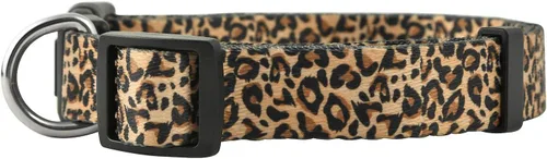 Miniatura 2 de Native Pup Collar de perro con estampado de leopardo para regalos femeninos, cachorro hembra, bonito patrón africano de diseñador (grande, leopardo)