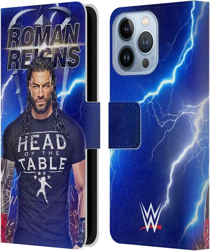 Miniatura 74 de Head Case Designs Officially Licensed WWE Distressed Logo Roman Reigns Leather Wallet Case Compatible with Apple iPhone 11