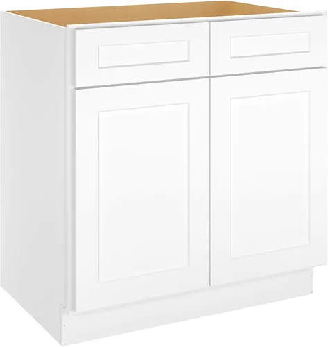 Miniatura 61 de LOVMOR Armarios de base de cocina, armario de almacenamiento aparador, gabinete de entrada con 1 cajón y estante ajustable, 24 pulgadas de ancho x
