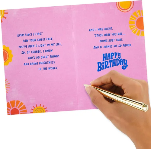 Miniatura 6 de Hallmark Tarjeta de amor Good Mail (manos de corazón) para amistad, cumpleaños, pensando en ti, cualquier día, día de San Valentín, día de Galentine