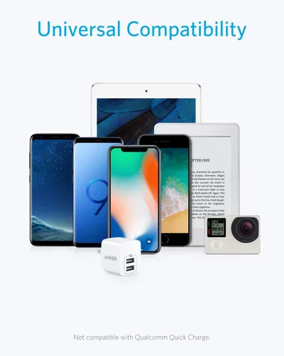 Miniatura 6 de Anker - Paquete de 2 unidades de bloque de carga USB A de 12W con dos puertos y enchufe plegable, caja de carga, cubo para iPhone 16 15 14 13 12 Pro