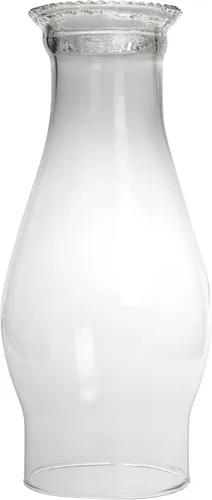 Miniatura 5 de Creative Hobbies Chimenea de vidrio con parte superior de cuentas, reemplazo elegante para quemadores de aceite vintage 3 x 8.5 pulgadas
