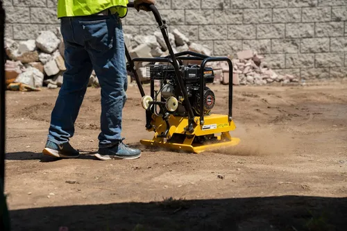 Miniatura 3 de Stark USA Stark 6.5hp Walk-Behind Vibración 21 pulgadas x 21 pulgadas Compactador de placa 2248lbs Force 196cc Motor Vibratorio Tamper Power