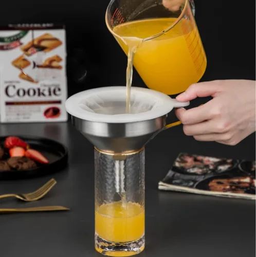 Miniatura 5 de Xeahung Coladores de plástico y coladores de malla fina, coladores de malla de nailon para cocina, colador de malla pequeño con asa, filtro