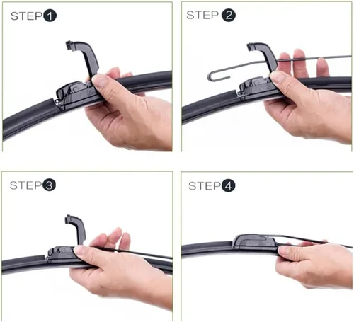Miniatura 6 de 3pcs Wiper Front & Rear Wiper Blades Set Kit Compatible with Opel Zafira A 1999-2005 Windshield Windscreen Window Brushes 24"+22"+16