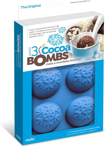 Miniatura 12 de Molde de silicona para bombas de chocolate caliente y cacao de Mobi, hombre de jengibre, para hacer 3 "bombas