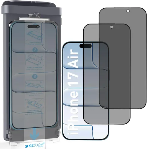 Miniatura 18 de KUZOOM Paquete de 2 protectores de pantalla HD para iPhone 17/16 Pro [6.3 pulgadas], alta definición claridad 9H+ vidrio templado, película