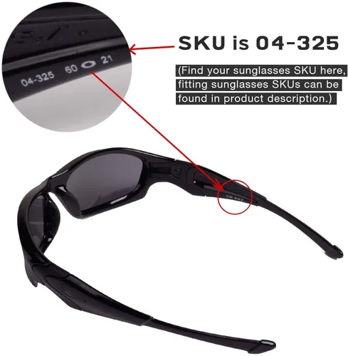 Miniatura 4 de Walleva Replacement Lenses Or Lenses With Rubber for Oakley Straight Jacket Sunglasses - Multiple Options Available