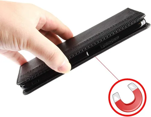 Miniatura 5 de Jielangxin Keji Funda para Xiaomi Poco X3 GT Caso,Funda para Xiaomi Redmi Note 10 Pro 5G/Poco X3 GT Funda de cuero PU Flip Cover Negro