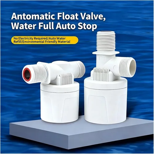 Miniatura 2 de 1/2" 3/4" 1" Inch Automatic Water Level Control Float Valve Ball Cock with Auto Stop Switch, for Tank Tower Pool Reservoir(DN25,Side Water Inlet)