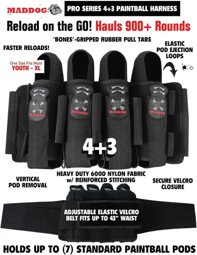 Miniatura 5 de Maddog Empire Mini GS - Marcador de pistola de paintball completo con tanque HPA, Empire Halo Too Loader, gafas térmicas antivaho para máscara