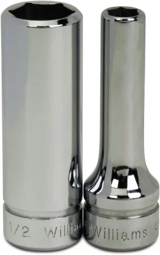 Miniatura 9 de Williams JHWBMD-624 SUPERTORQUE - Llave de vaso de 3/8 pulgadas, 6 puntos, profundidad métrica, tamaño 24mm, acabado cromado de alto brillo