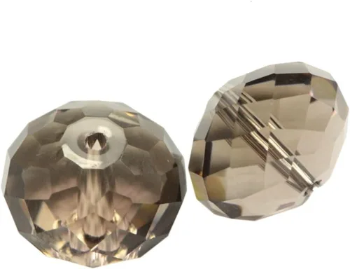 Miniatura 78 de 50 cuentas de cristal Adabele austriaco de 0.394 pulgadas facetadas sueltas Rondelle Siam rojo espaciador compatible con cristales de Swarovski 5040