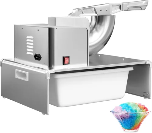 VNN Máquina de hielo afeitado comercial, máquina eléctrica de cono de nieve, adecuada para actividades de fiesta, reuniones familiares, eventos