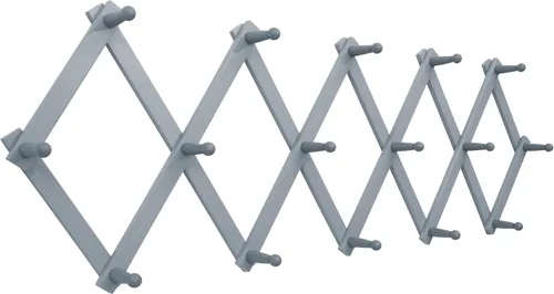 Miniatura 19 de SKOLOO Perchero para sombreros de pared con 17 ganchos, madera maciza, moderno, ampliable, perchero de pared para abrigos, sombreros, bolsos, gorras
