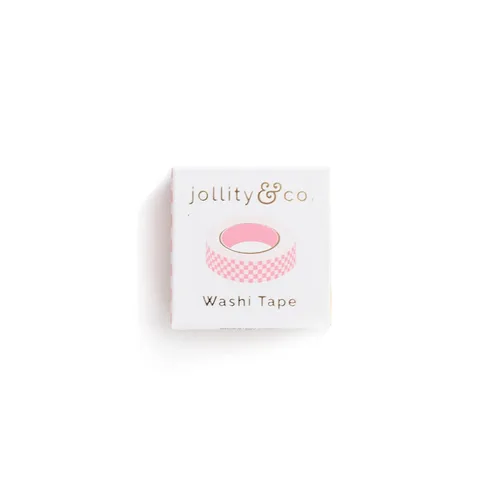 Miniatura 2 de Jollity & Co Suministros para fiestas Check It! Tickle Me Pink Washi Tape Ideal para baby showers, aniversarios y fiestas de cumpleaños 1