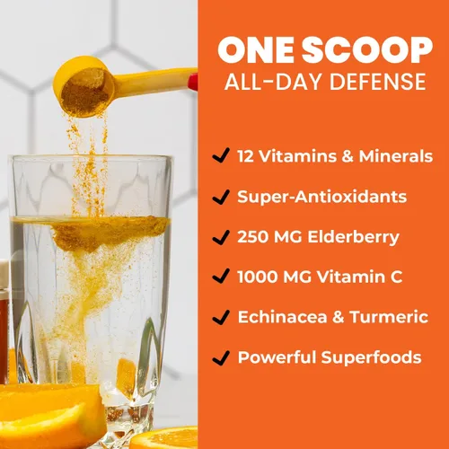 Miniatura 3 de GOBIOTIX Vitamina C - Suplemento de apoyo de defensa inmunológica - Potenciador de bienestar en polvo de inmunidad - Superalimento vegano - Baya