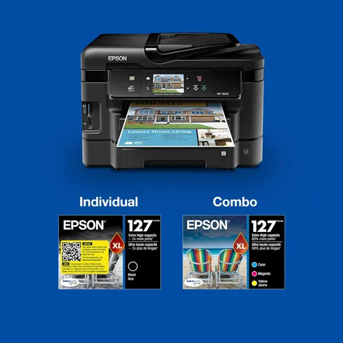 Miniatura 4 de EPSON 127 DURABrite Ultra Tinta Negra Cartucho para NX-530, NX-625, WF-3520, WF-3530, WF-3540, WF-545, WF-60, WF-630, WF-633, WF-635, WF-645