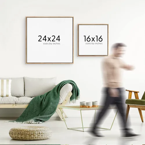 Miniatura 6 de SIGNWIN Lienzo enmarcado para pared, diseño retro de cielo azul y nube, paisaje, naturaleza, ilustraciones de área silvestre, bellas artes, casa