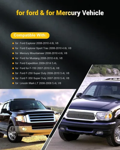 Miniatura 5 de OCPTY Paquetes de bobinas y bujía para DG521, 5C1716 compatible con Ford 2009-2013 para Expedition 5.4L/V8, 2009-2014 para Lincoln para Navigator