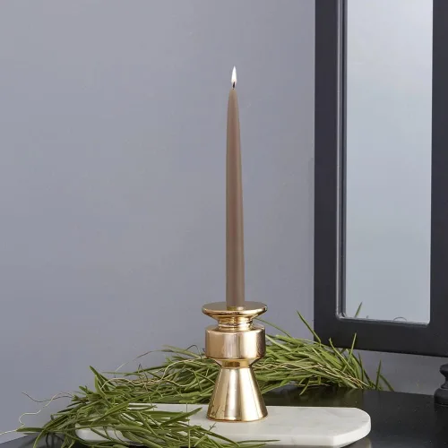 Miniatura 5 de Root Candles Juego de velas sin perfume de mezcla de cera de abeja prémium en caja, Arista Smooth, 9 pulgadas, piedra, 12