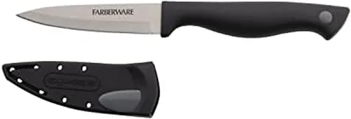 Miniatura 19 de Farberware Edgekeeper – Cuchillo de carnicero de 15 cm con cubierta autoafilable, cuchillo de cocina de acero inoxidable de alto carbono con mango