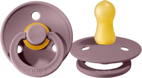 Miniatura 14 de BIBS - Paquete de 2 chupetes Bibs Colour, calmante, libre de bisfenol A, punta redonda, látex de goma natural Noche de vainilla