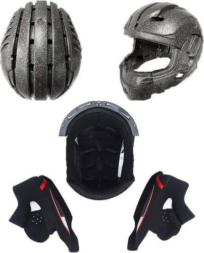 Miniatura 4 de Casco de motocicleta Aldult de cara completa de fibra de carbono, casco de motocicleta de calle aprobado por DOT, para hombres y mujeres, casco de 13