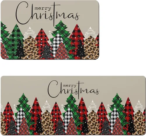 Miniatura 6 de Tapete de baño de Feliz Navidad, antideslizante, de secado rápido y absorbente, tierra de diatomeas, fregadero, dormitorio, cocina, tapete lavable