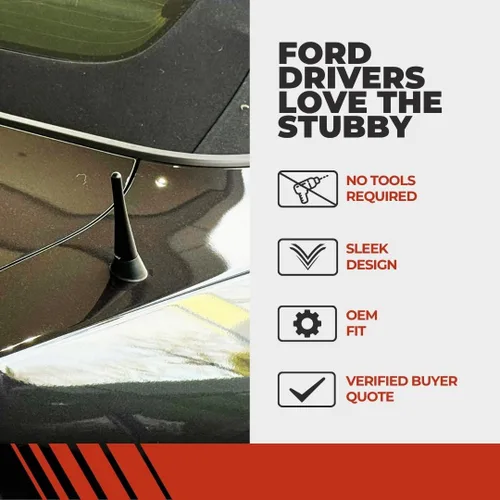 Miniatura 3 de Antena Stubby de CravenSpeed Compatible con Ford Focus 2008-2018 4 Pulgadas Reemplazo de Antena Corta Fabricado en Estados Unidos