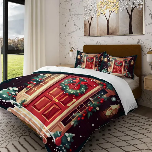 Miniatura 15 de Batmerry Flowers Watercolor Twin Size 3 Pieces Bedding Duvet Cover Sets, Soft Fluffy Elegant Black White Flower Painting 100% Cotton Printed Duvet