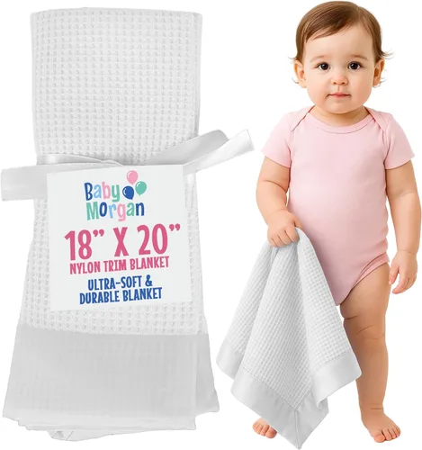 Miniatura 22 de Manta térmica de punto gofre, mini manta suave y transpirable para recién nacidos y bebés, para niños pequeños para cochecitos, viajes, siestas