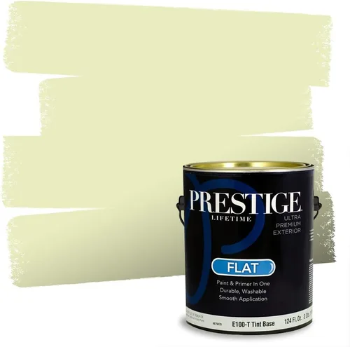 Miniatura 123 de PRESTIGE Pinturas Pintura interior e imprimación en uno, 1 galón, cáscara de huevo, aventura