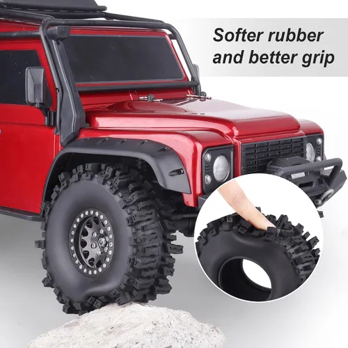 Miniatura 4 de HobbyPark RC 1.9 - Neumáticos de 4.7 pulgadas, 4.724 in de altura para RC4WD Axial SCX10 TRX4 Redcat Gen 8 1/10 RC Crawler buen agarre con espuma