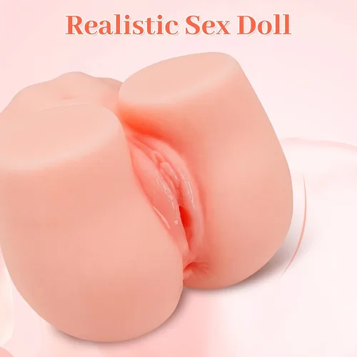 Miniatura 4 de Coño de bolsillo de 1.5 libras para hombres, masturbadores masculinos, muñeca sexual realista con vagina anal, juguete sexual realista 2 en 1