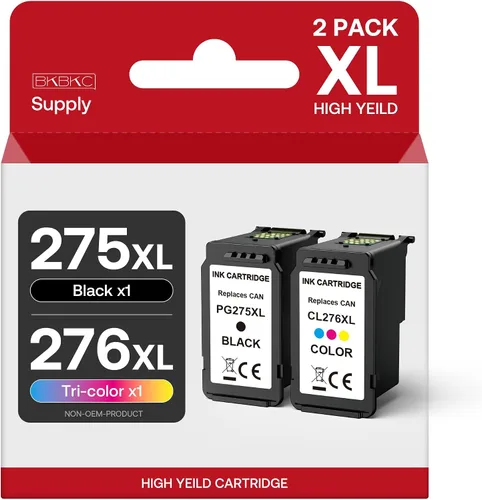 PG-275XL CL-276XL Reemplazo de tinta para cartuchos de tinta Canon 275 y 276 remanufacturados 275XL 276XL tinta compatible con TS3500 TS3520 TS3522