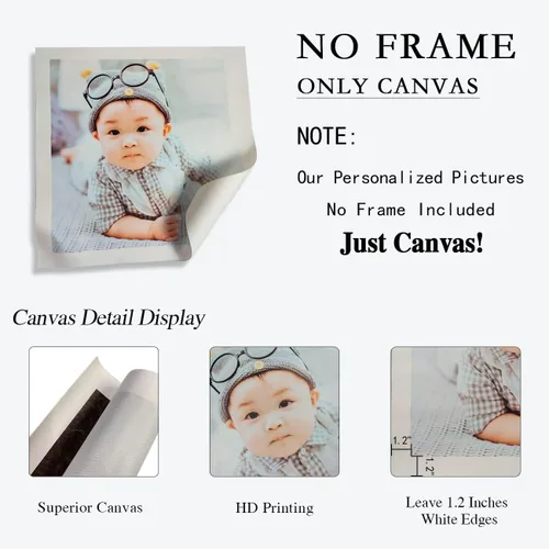 Miniatura 5 de Impresiones en lienzo personalizadas con tus fotos, lienzo personalizado para pared, imágenes personalizadas de 4 x 6 pulgadas, imágenes