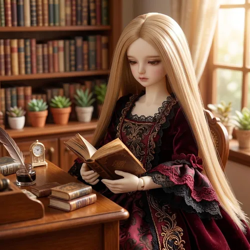 Miniatura 2 de Peluca larga recta de 8-9 pulgadas 1/3 BJD MSD DOD Pullip Dollfie peluca centro de separación DIY fabricación accesorios para el cabello