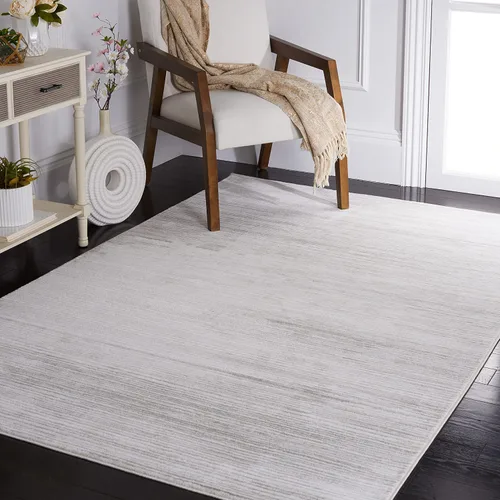 Safavieh Vision Collection VSN606K - Tapete decorativo de 4 x 6 pies, moderno y elegante, no desprende pelusas, para sala de estar, comedor y gris