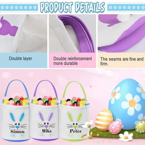 Miniatura 4 de Regalos de Pascua personalizados para niños, cestas de Pascua personalizadas de Jocidea para niños, canasta de Pascua juguetes para niñas, juguetes