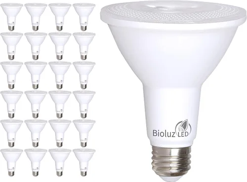 Miniatura 13 de Bioluz LED Paquete de 4 bombillas LED PAR30 de luz de inundación para interiores y exteriores, alto CRI, equivalente a 75 W usando 11 W, regulable