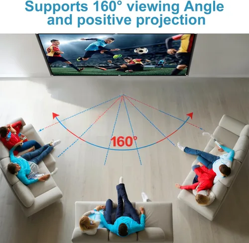 Miniatura 5 de Pantalla de proyector portátil para exteriores 120 pulgadas: 16:9 4K HD Pantalla de proyección plegable y antiarrugas Soporte de pantalla