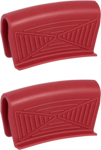 Miniatura 9 de uxcell 2 piezas de asistencia de silicona para mango de sartén caliente, fundas para mango de sartén caliente, funda resistente al calor, cubierta