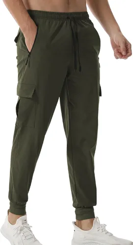 Surenow Pantalones deportivos ligeros para hombre, de secado rápido, pantalones de senderismo para entrenamiento, pantalones deportivos para hombre,