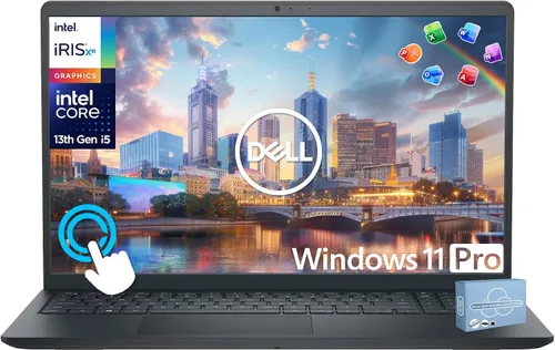 Dell Inspiron 15 Laptop con pantalla táctil para el hogar de estudiantes de negocios 2025-2026, computadora AI, FHD de 15.6 pulgadas, Intel i5 de 10