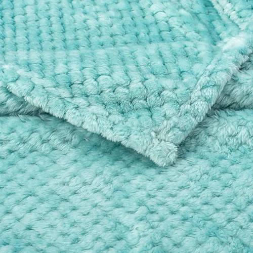 Miniatura 3 de Manta Difusa o Manta Esponjosa para Bebé, Suave, Cálida y Acogedora de Vellón de Coral para Niños Pequeños, Bebés o Recién Nacidos para Cuna, Blue