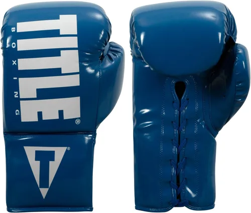Miniatura 8 de TITLE Boxing Inferno Intensity Guantes de Entrenamiento con Cordones - MMA, Kickboxing, Saco de Boxeo, Sparring - 14, 16, 18 oz Blanco