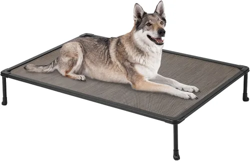Miniatura 10 de Veehoo Cama Elevada para Perros a Prueba de Masticación - Catre Elevado Refrescante para Mascotas, Malla Transpirable, Lavable y Antideslizante