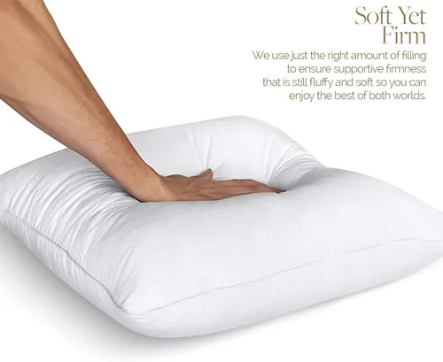 Miniatura 4 de Looms and Linens - Juego de 4 almohadas lumbares de 12 x 16 pulgadas con relleno alternativo de plumón, almohada hecha en Estados Unidos